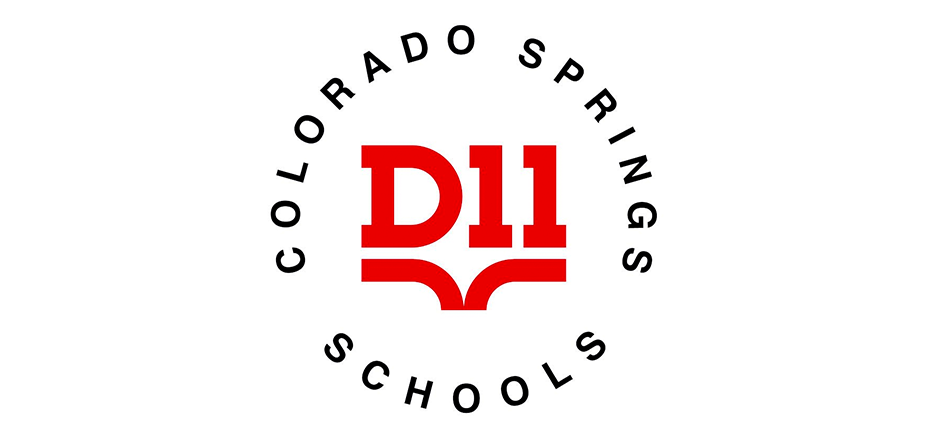 Colorado Springs D11 Schools red and black logo
