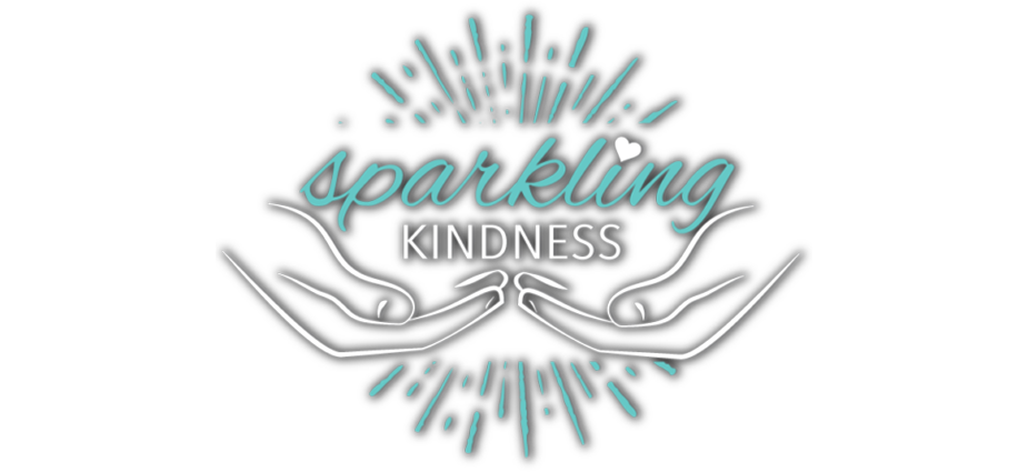 Sparkling Kindness Logo with blue and white