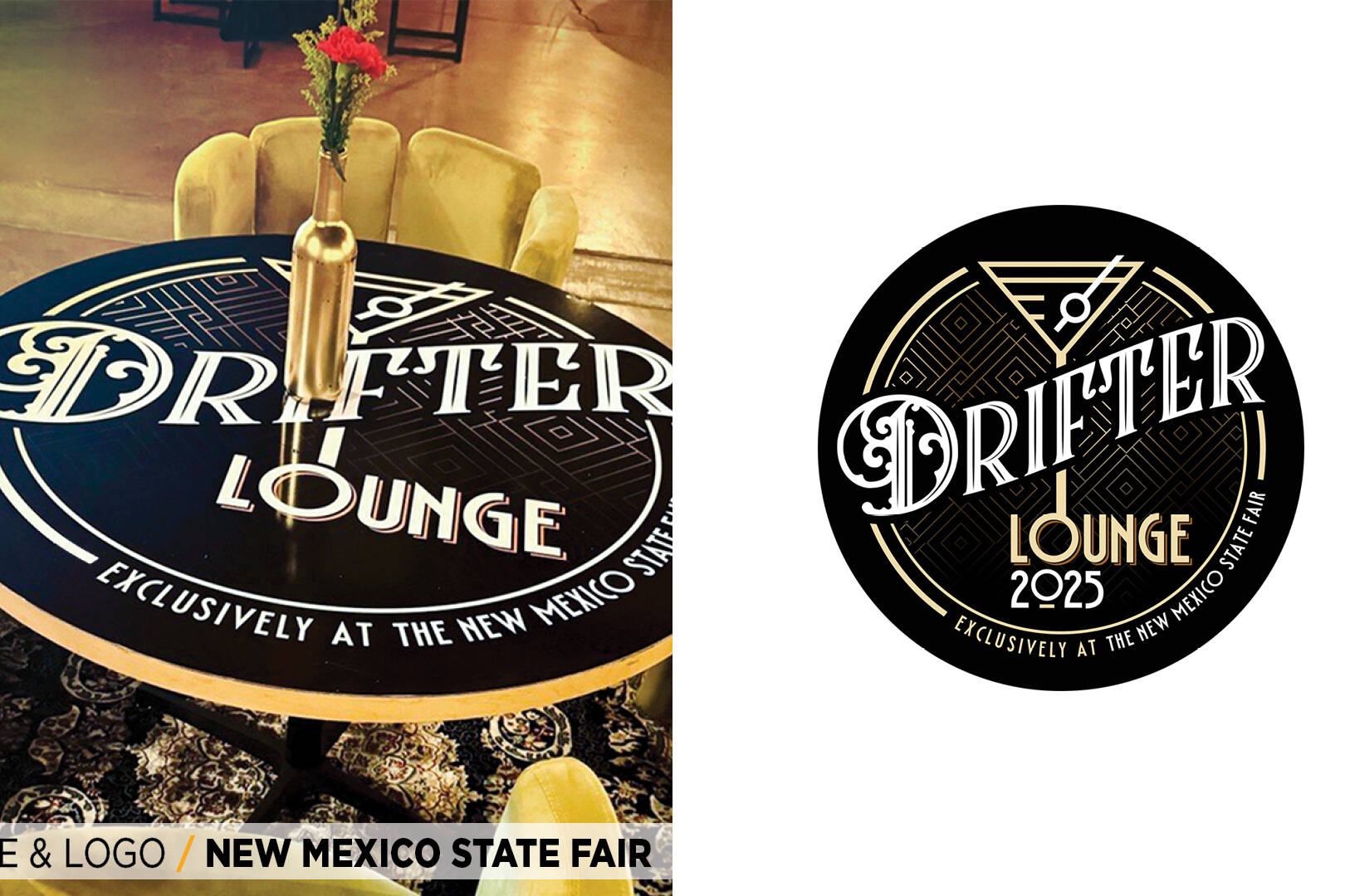 New Mexico State Fair - Drifters Table and Logo
