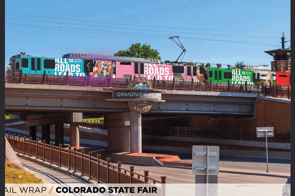 All Roads Lead to the Colorado State Fair Train Wrap